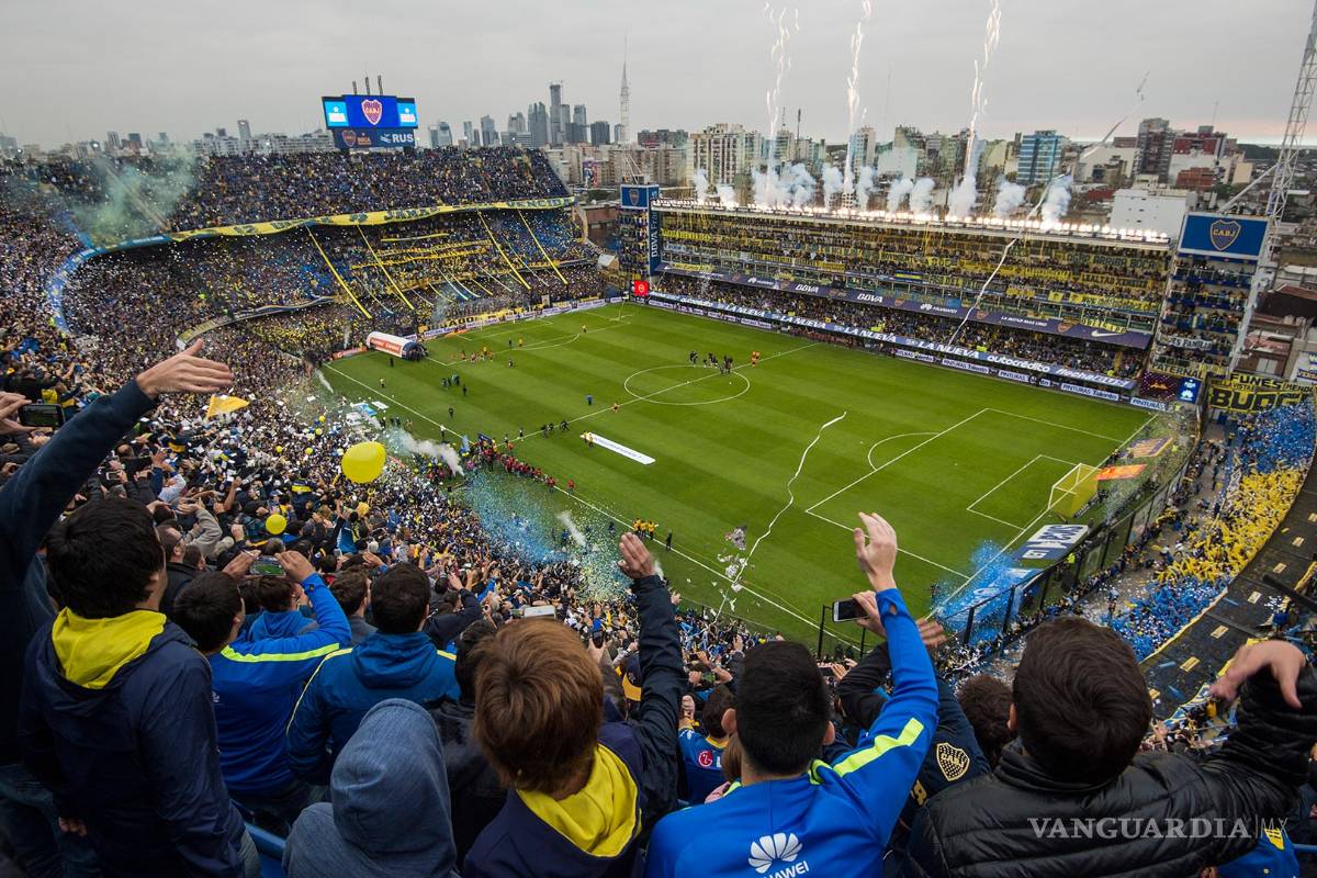 Así se mueven las paredes del estadio de Boca Juniors