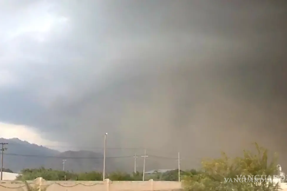 Alertan por tormentas, tolvaneras y granizadas en la Región Norte de Coahuila