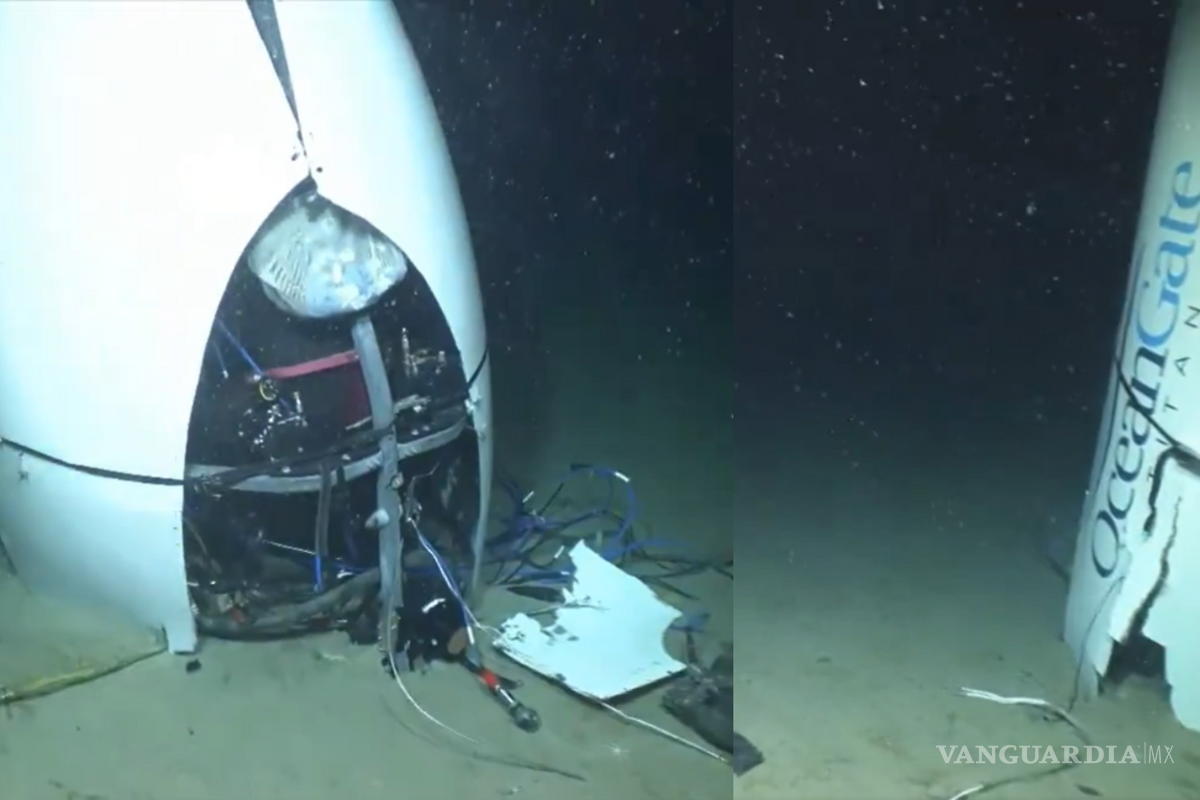 A más de un año de la tragedia del submarino Titán de OceanGate, revelan VIDEO de restos en el fondo del mar