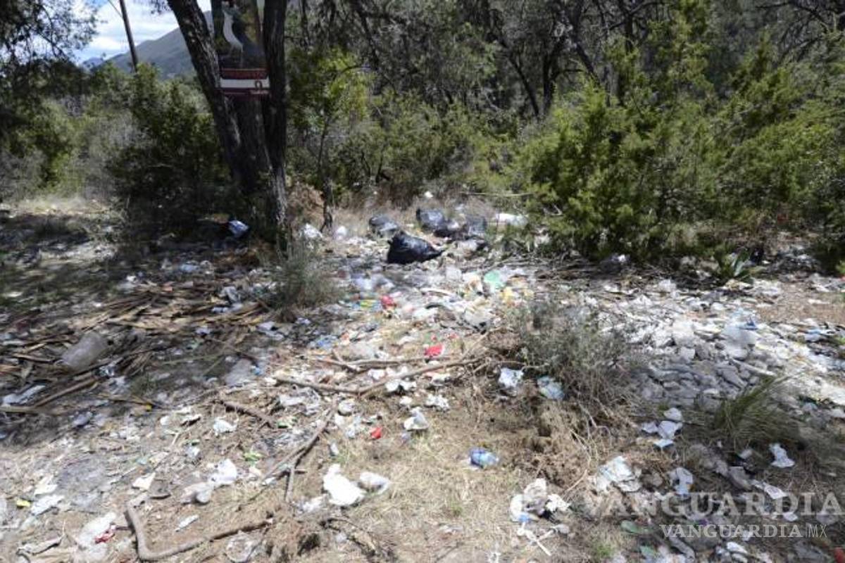 ¡Cochinones! Generan vacacionistas 200 por ciento más basura en Semana Santa en Arteaga