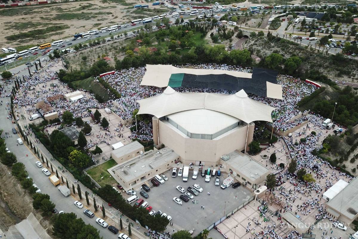 $!Meade se compromete a reforzar la seguridad de México durante cierre de campaña en Saltillo