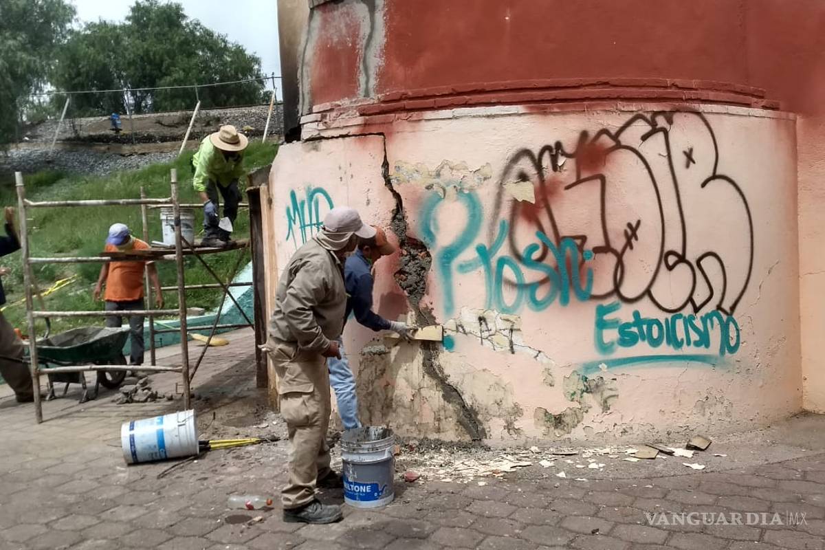 Vándalos aprovechan falta de vigilancia en parque de Saltillo para hacer desmanes