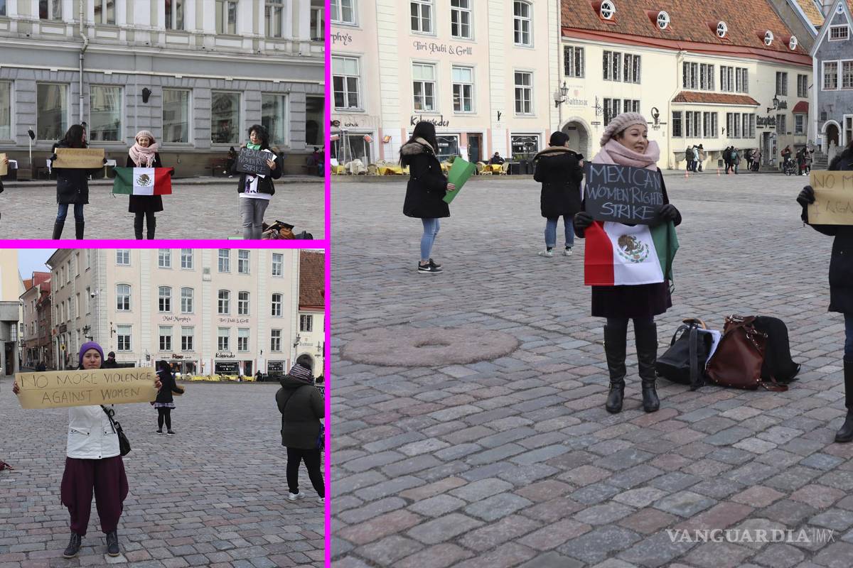 'De Estonia con amor para México': Mujeres expresaron su apoyo este Día Internacional de la Mujer