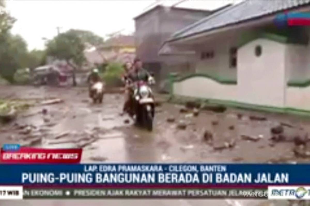 Tsunami impacta Indonesia y deja al menos 43 muertos
