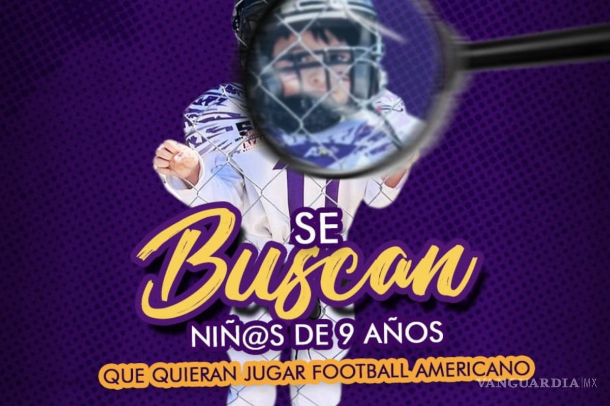 Águilas Moradas de Saltillo busca a futuros talentos para su equipo infantil de futbol americano