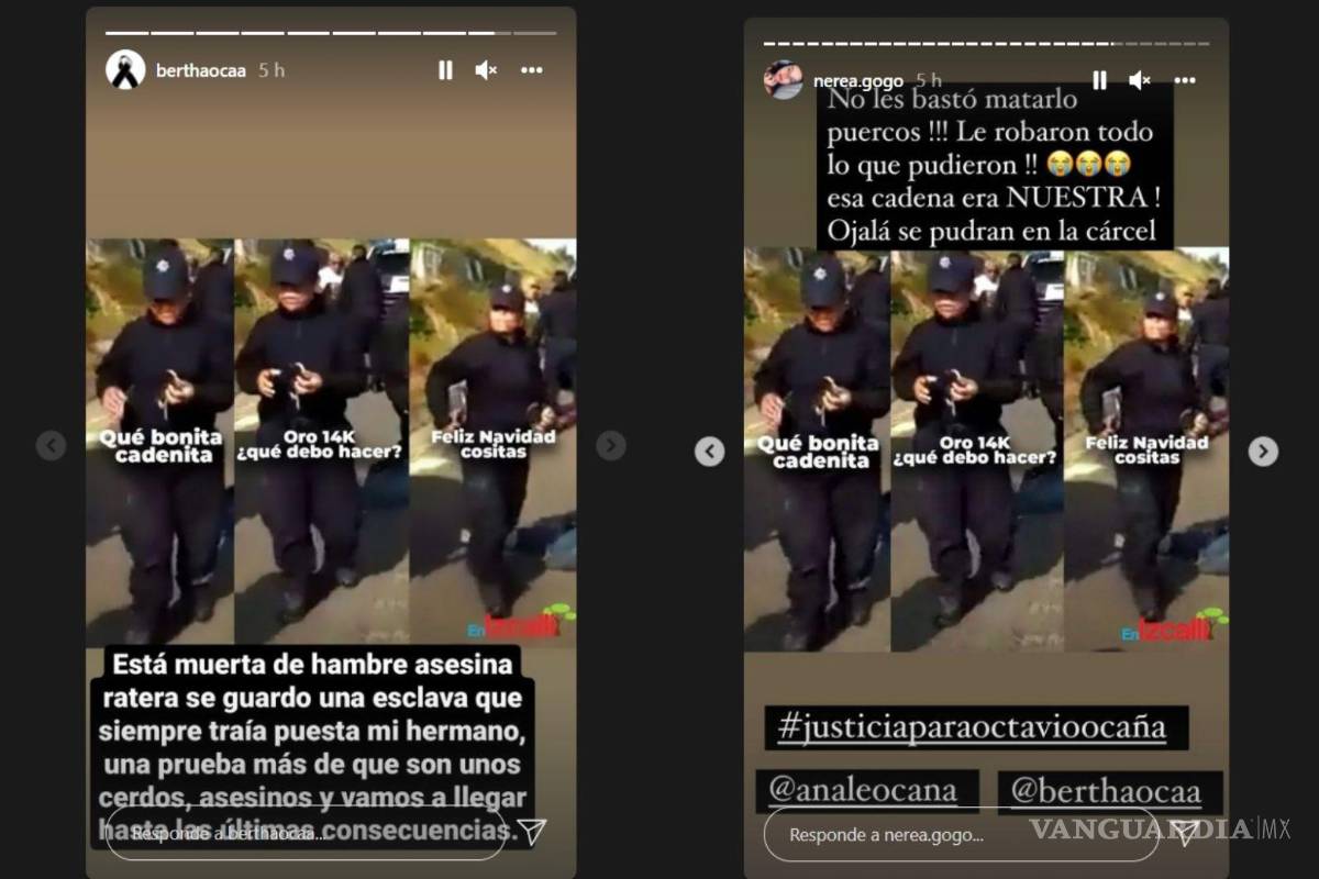 $!En los vídeos se puede observar la presunta pieza de joyería en las manos de la oficial