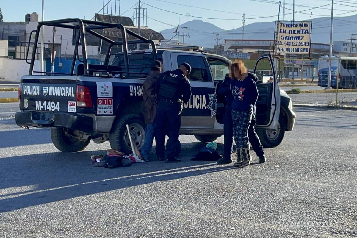 Saltillo: atrapan a pareja en flagrancia tras intento de robo en la colonia Lourdes