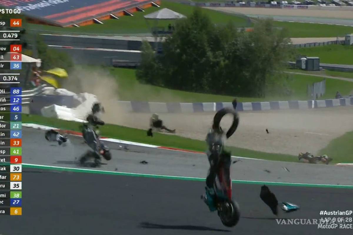 El impactante accidente en Moto GP que pudo ser una tragedia