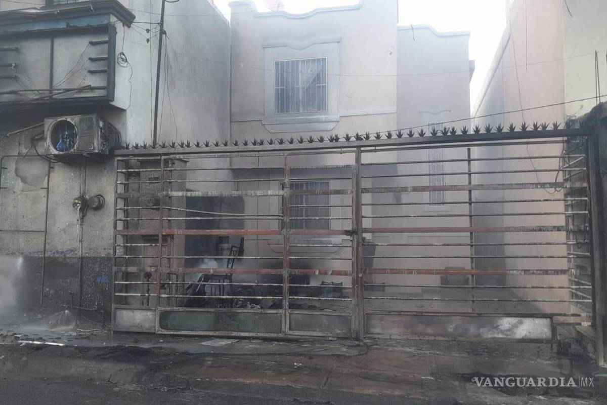 Trasvase de diésel en taller mecánico causa incendio de grandes proporciones en NL