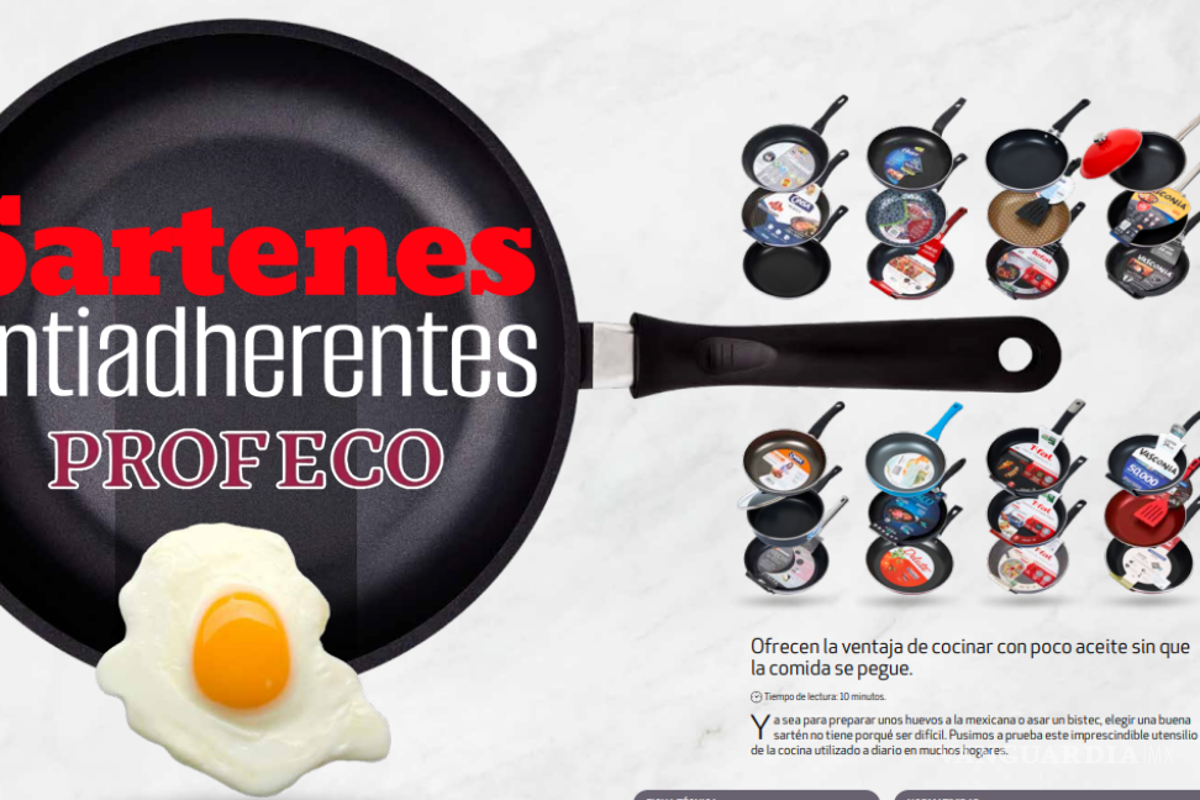 ¿Cuáles son los mejores sartenes antiadherente calificados con excelencia por Profeco?