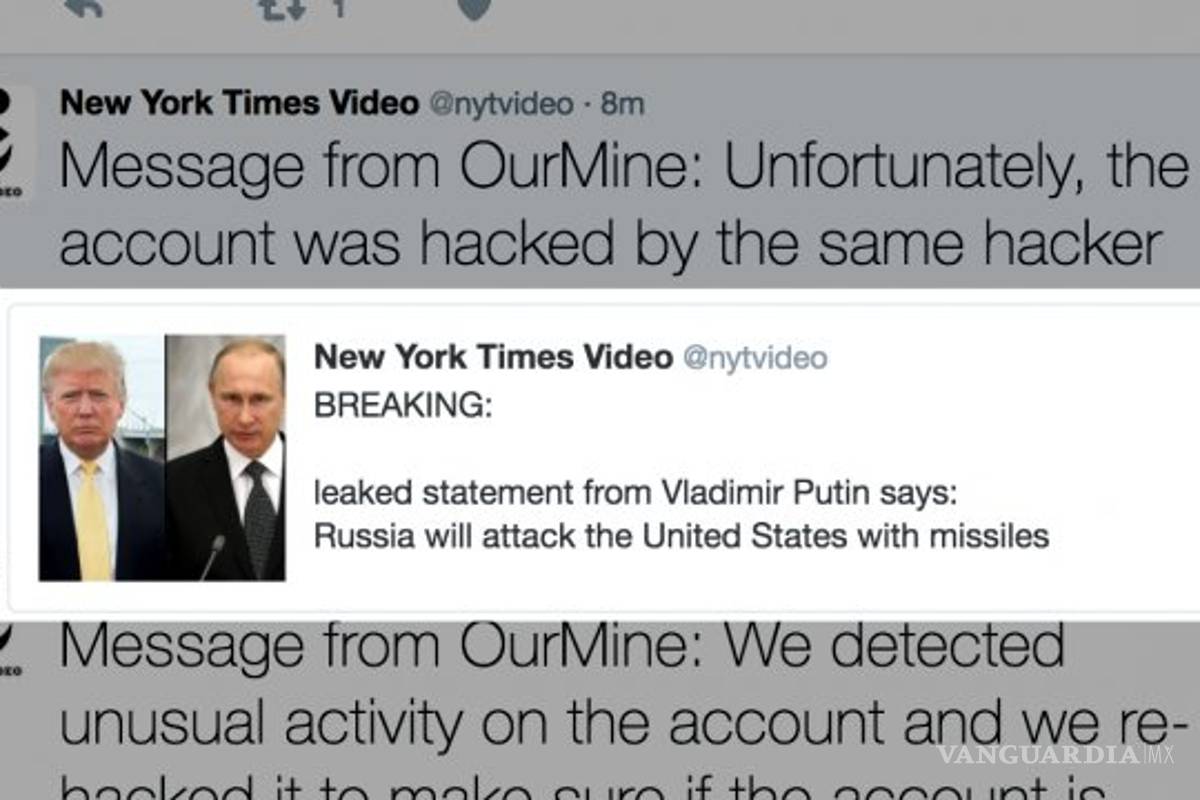 Cuenta de Twitter de The New York Times sufre ciberataque