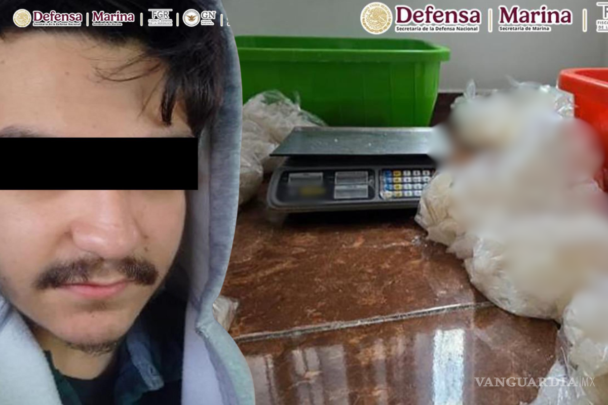 Detienen a dos presuntos integrantes de célula criminal y aseguran 800 kilos de metanfetamina en Morelia