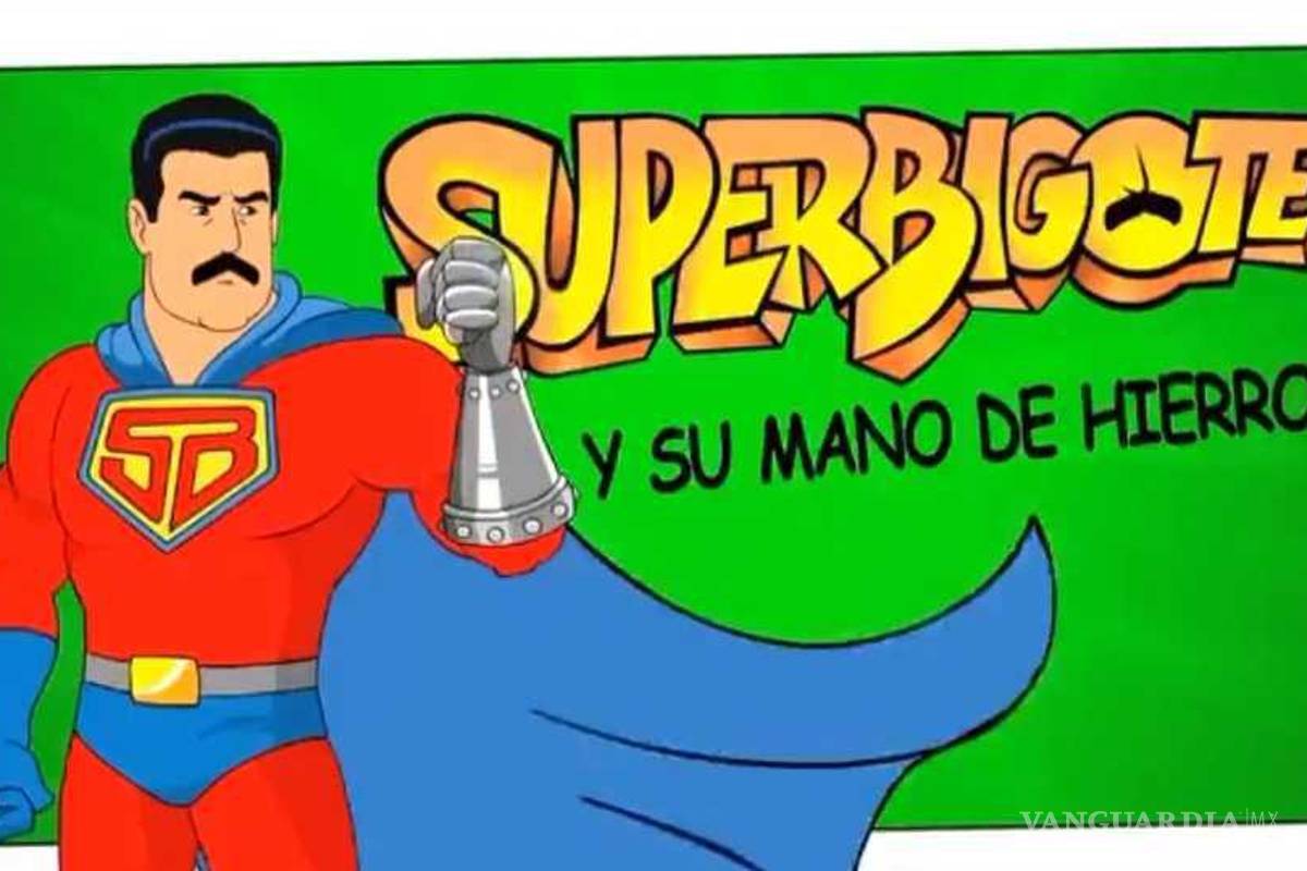 ‘Súper Bigote’... Nicolás Maduro es un superhéroe en caricatura; combate al ‘imperialismo norteamericano’ (Video)