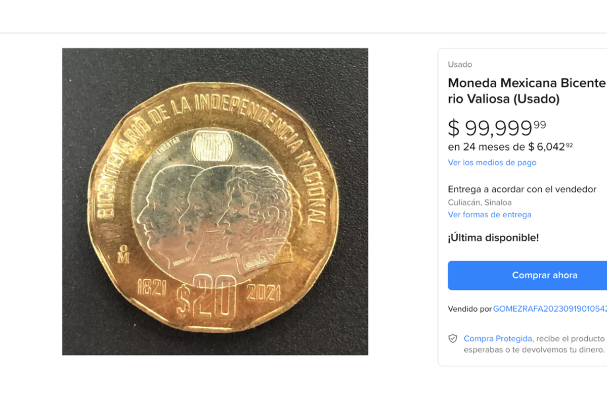 $!La moneda en cuestión pertenece a una serie conmemorativa emitida en 2010 para celebrar los 200 años del inicio de la Independencia de México.