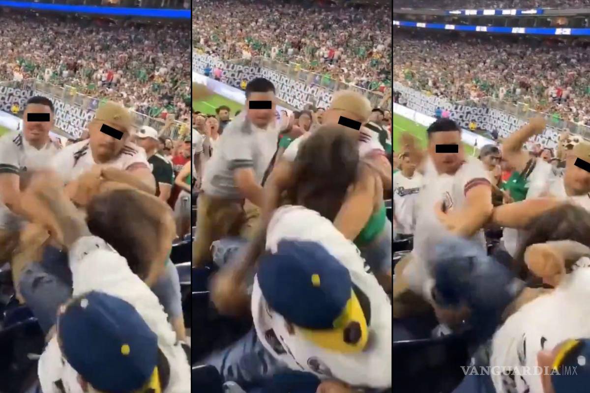 En México vs Honduras, aficionado mexicano golpea a mujer que defendía a su novio (Video)