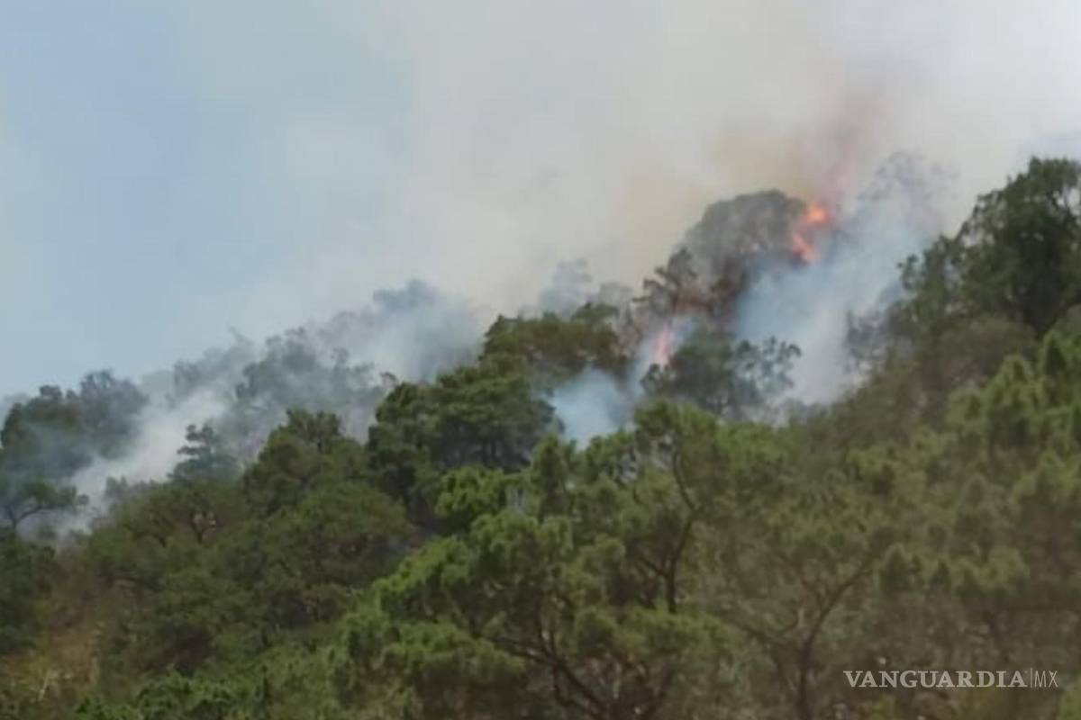 Cuatro helicópteros en combate al fuego en Ramos Arizpe; va el 55% de control