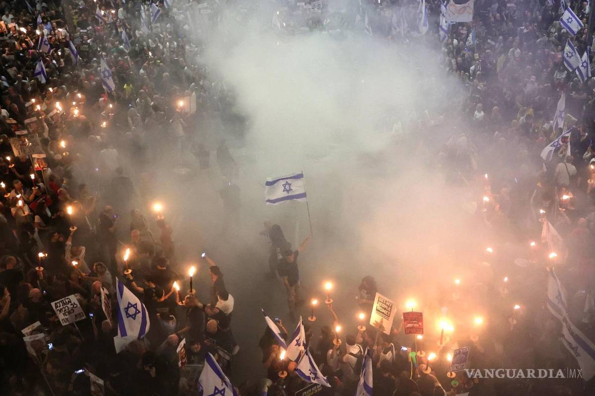 Más de 100 mil israelíes protestan en Jerusalén contra Netanyahu