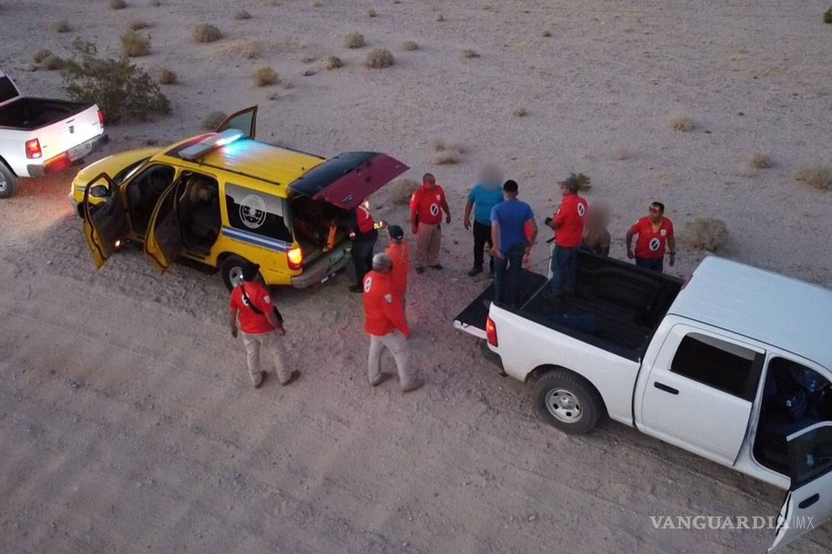Rescatan a migrante abandonado en Baja California