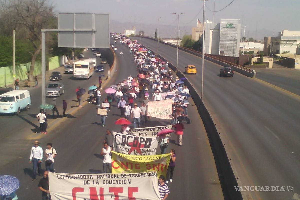 $!Maestros laguneros se suman al apoyo a docentes de Oaxaca