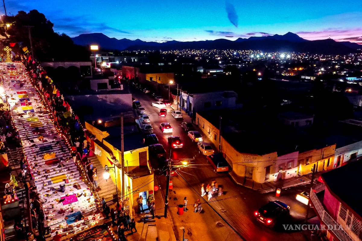 Con mega altar llega la huesuda a Saltillo