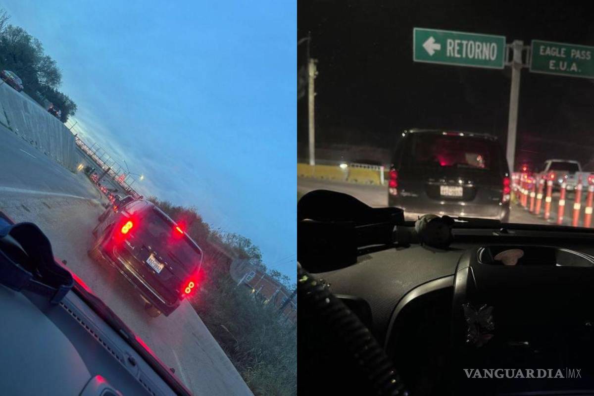 Hasta 13 horas tardan paisanos en regresar por Puente Internacional Piedras Negras-Eagle Pass tras Navidad