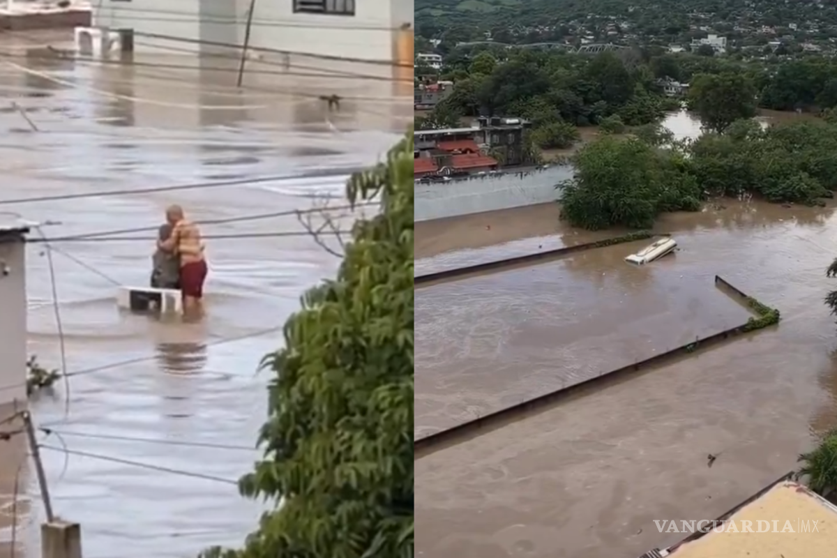 Niños y adultos mayores quedan atrapados en inundaciones de Veracruz tras lluvias intensas: ‘¡Resiste!’