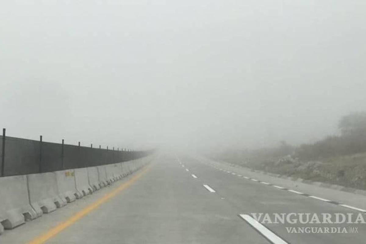 Autopista Saltillo-Monterrey opera con normalidad en ambos sentidos pese a mal clima