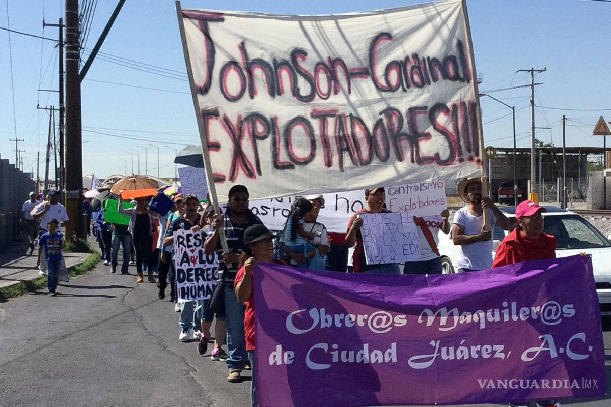 Protesta de trabajadores de Johnson Controls lleva 35 días