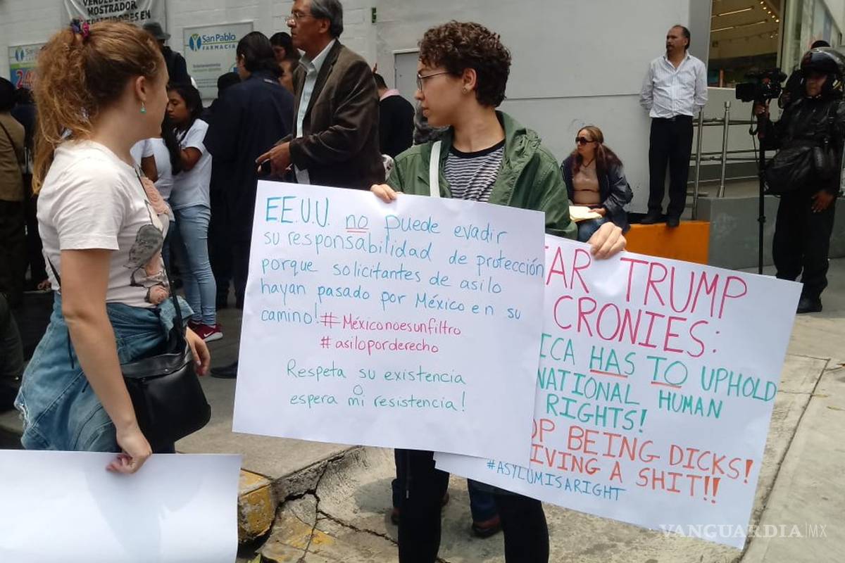 Protestan contra Trump, en reunión AMLO-Pompeo