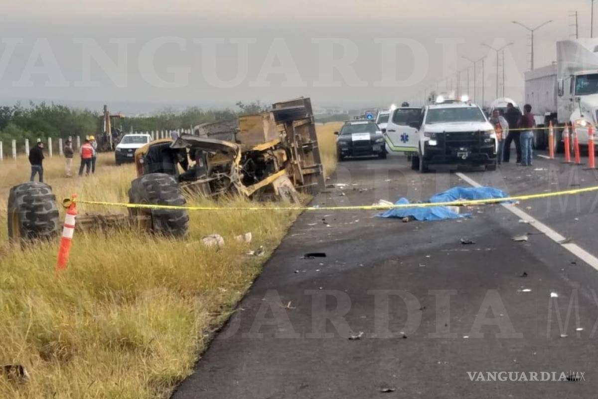 En fatal accidente... mueren 3 personas en carretera Saltillo-Monterrey