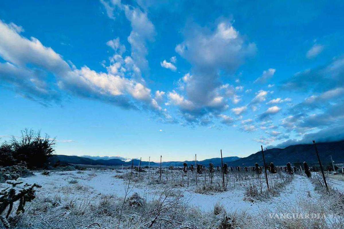 $!Arteaga se pinta de blanco en el último día del año