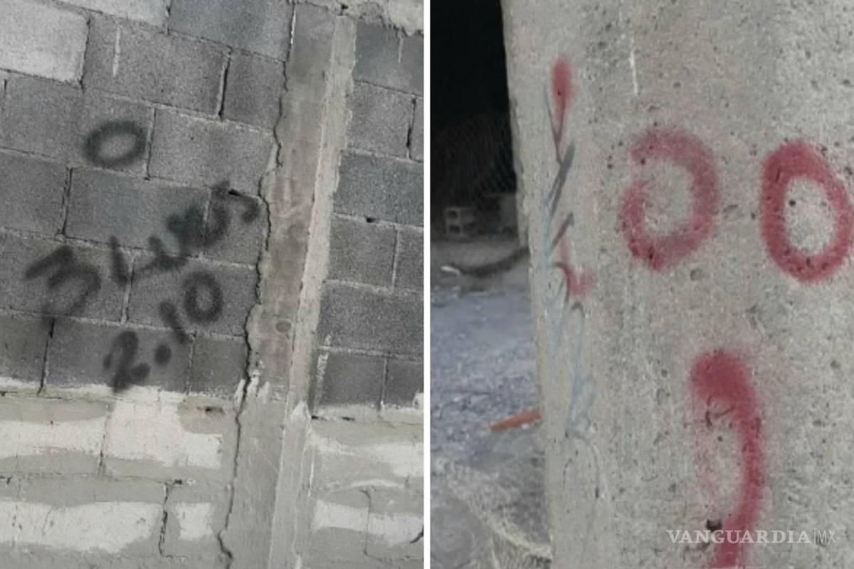 ‘Te van a robar’; alertan en redes sociales sobre símbolos pintados en paredes de Saltillo