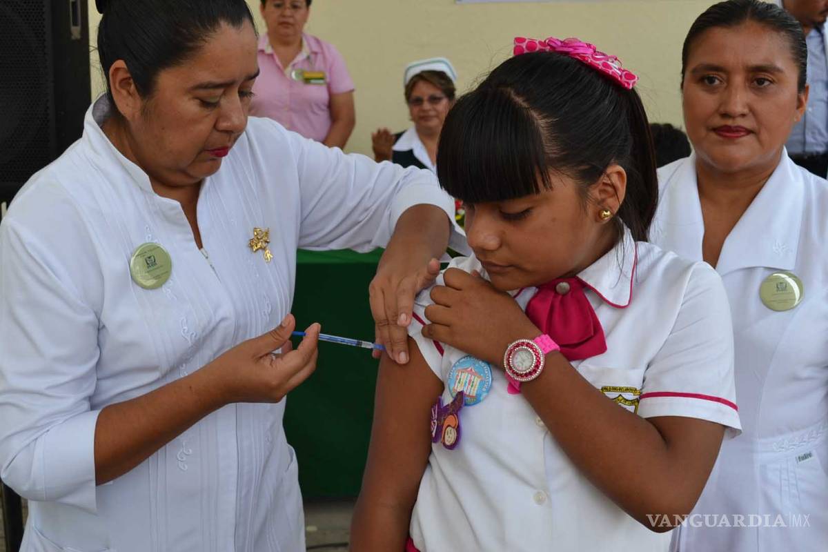 Vacunarán en Coahuila a 20 mil niñas contra el Virus del Papiloma Humano