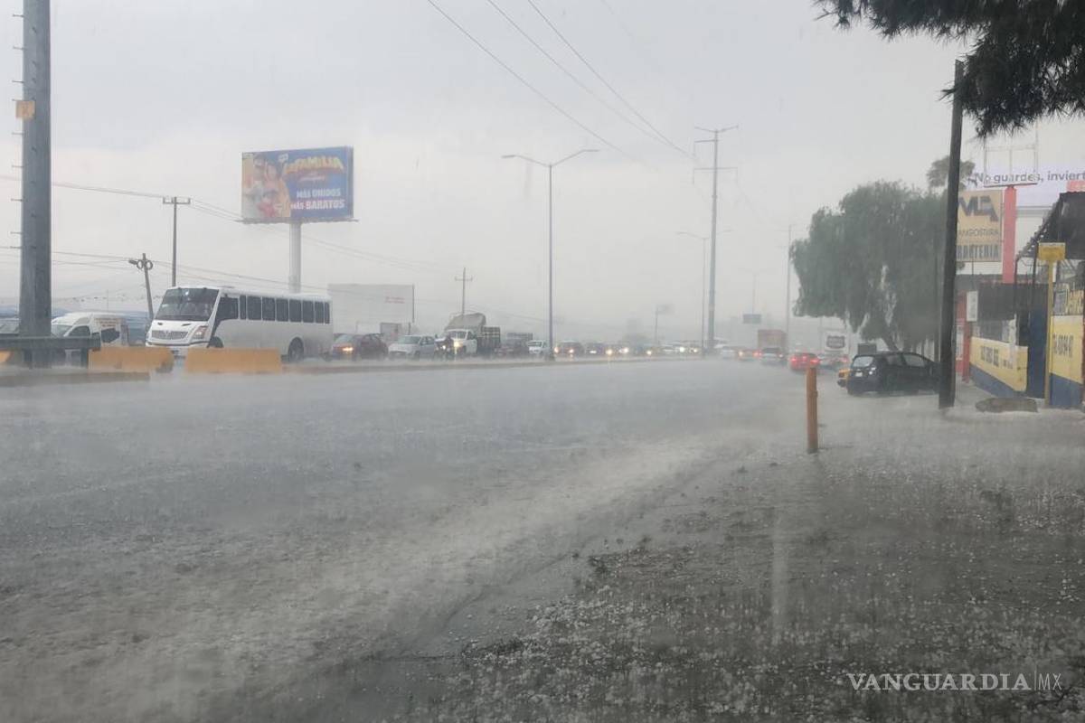 Sorprende fuerte granizada en algunas zonas de Saltillo
