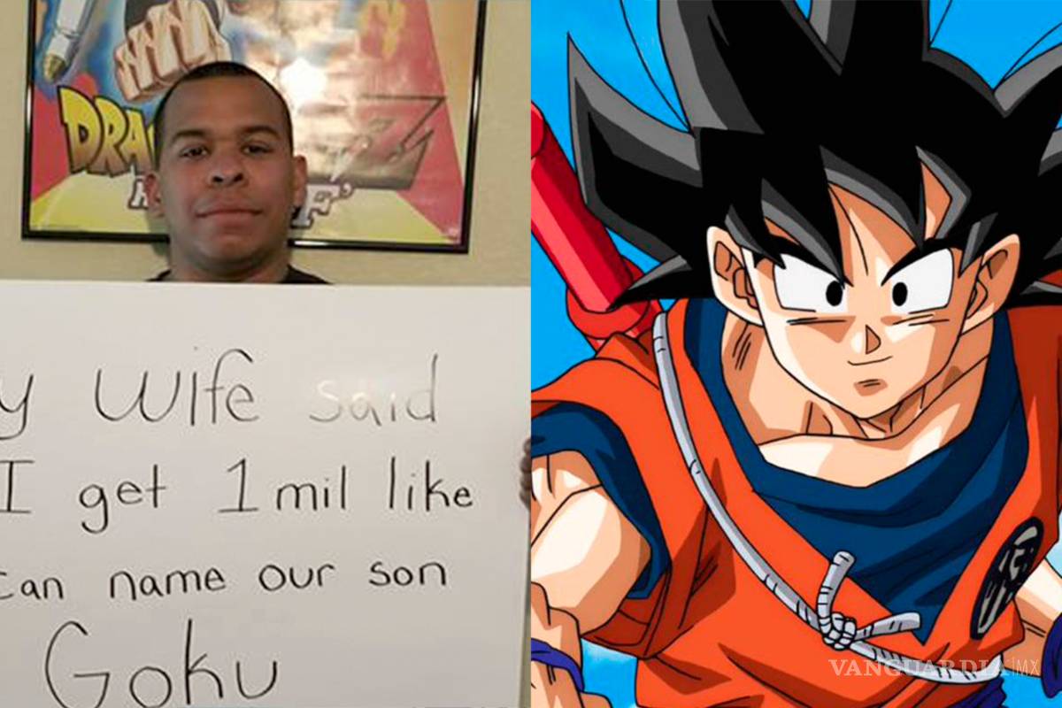 Hombre le gana apuesta a su esposa... su hijo se llamará Gokú