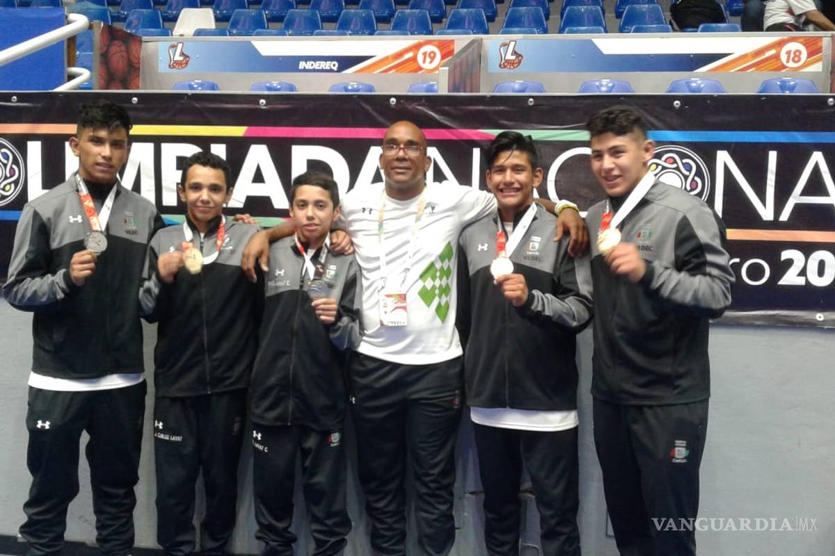 Lucha da la cara por Coahuila y consiguen tres oros y una plata en la actividad del martes de la Olimpiada Nacional