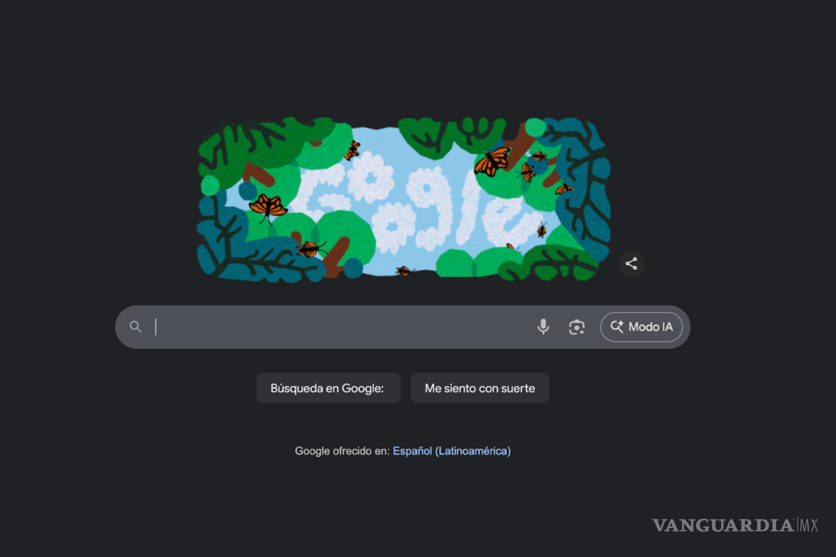 $!Google ha querido rendirles homenaje con un diseño que retrata su llegada a los bosques mexicanos.