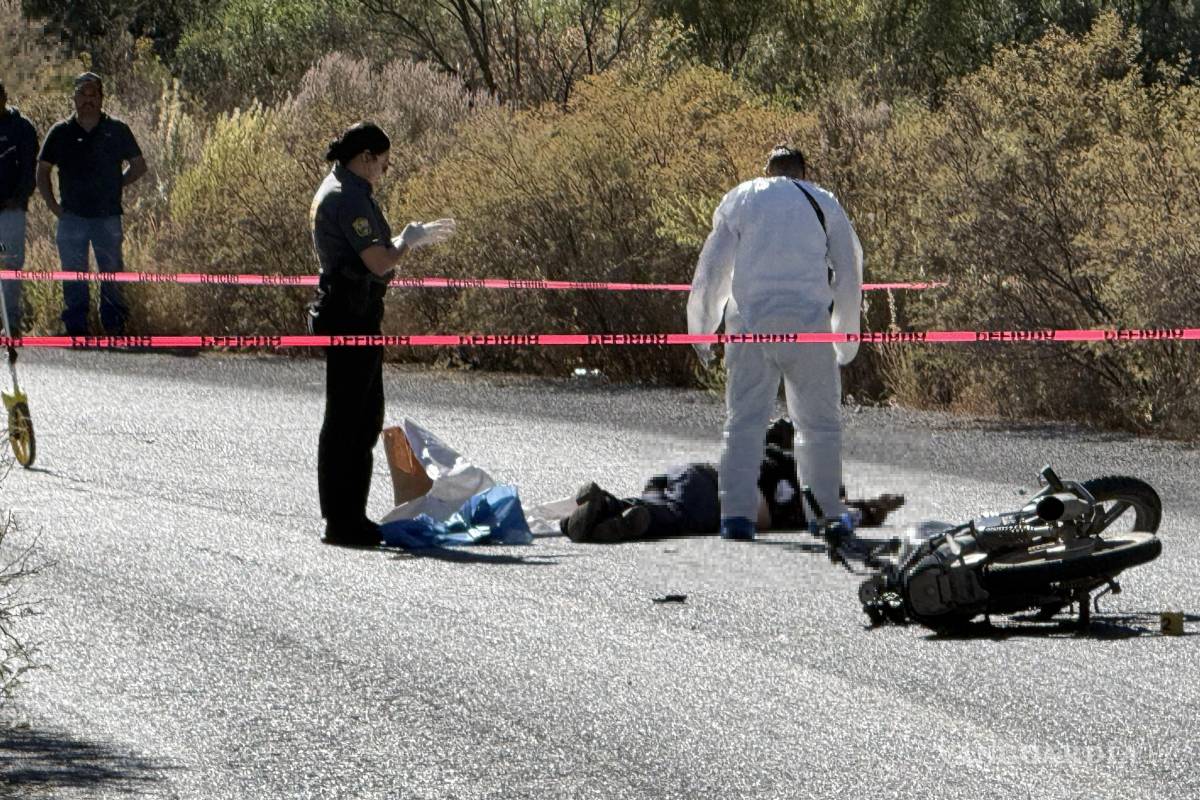 Muere motociclista en la carretera Ramal a Carbonera, en Arteaga; presuntamente derrapó