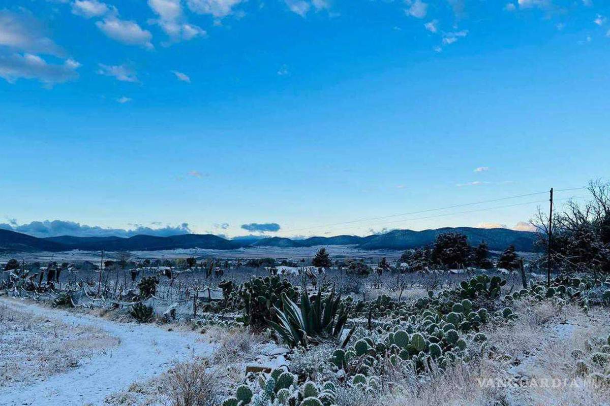 $!Arteaga se pinta de blanco en el último día del año