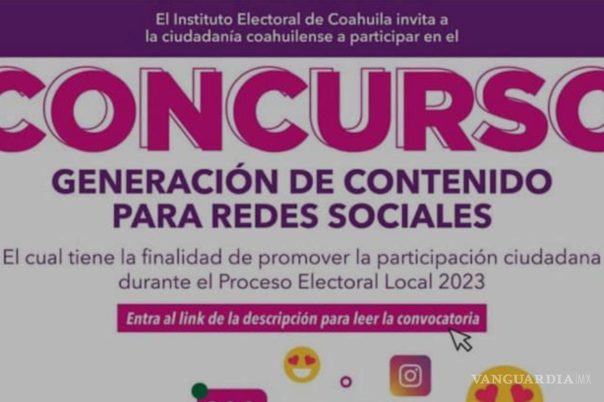 Abre IEC convocatoria a ‘influencers’ para promover voto y participación en proceso electoral