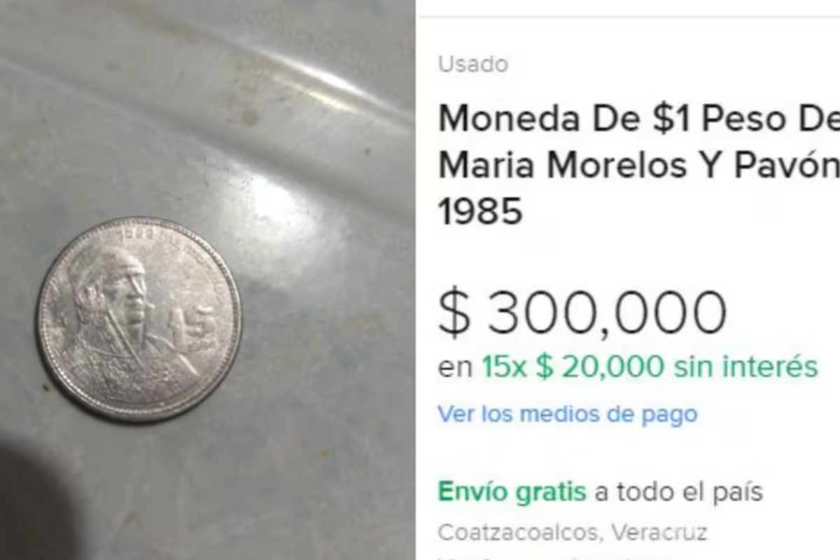 Esta moneda mexicana de 1 peso tiene un valor altísimo en el mercado; conoce sus características