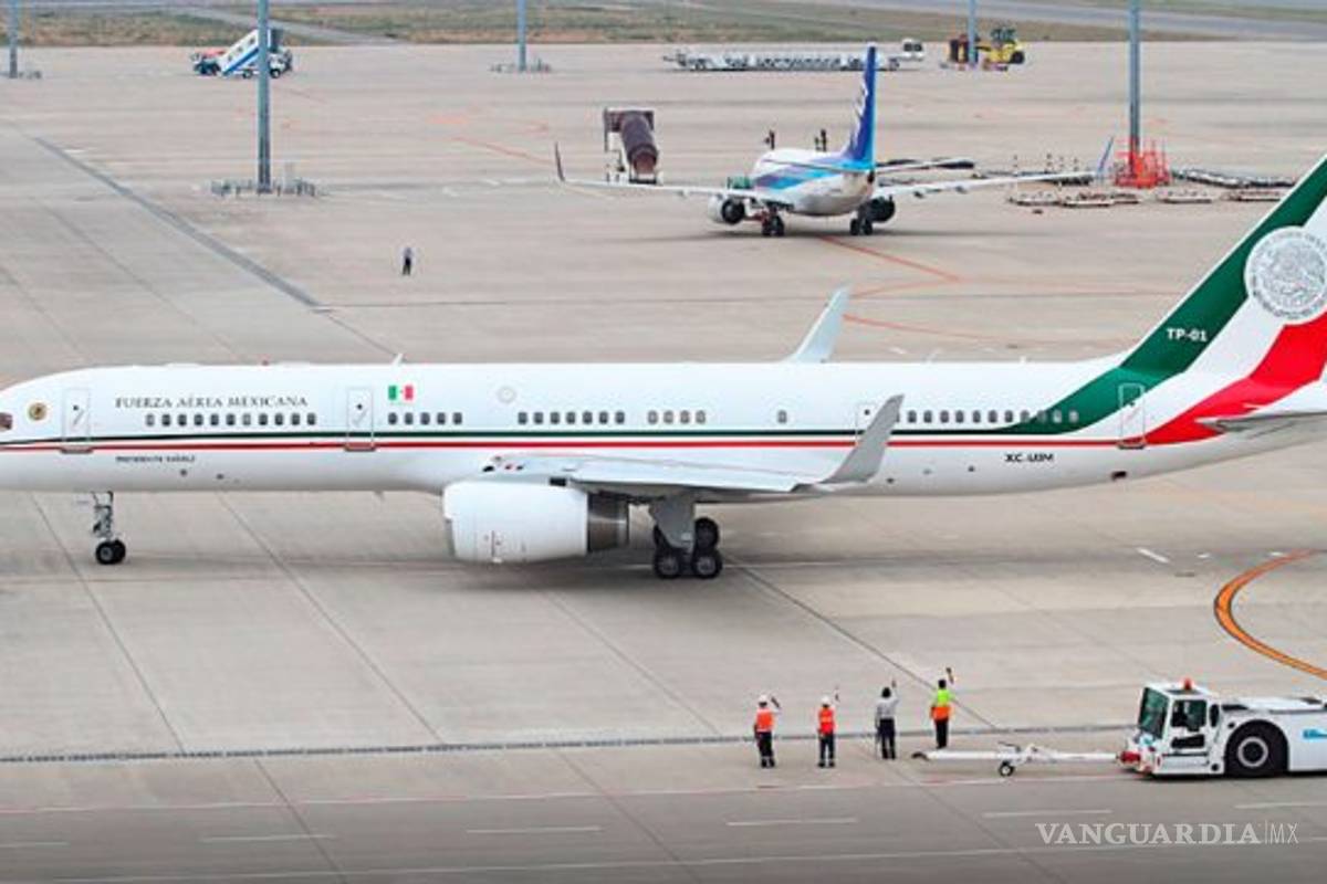 Avión presidencial regresará a México para relanzar su venta; subastarán 28 aeronaves de 7 dependencias (video)