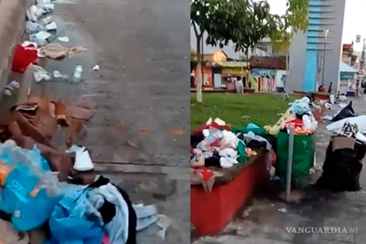 Gran basurero dejó a su paso por Chiapas la caravana migrante