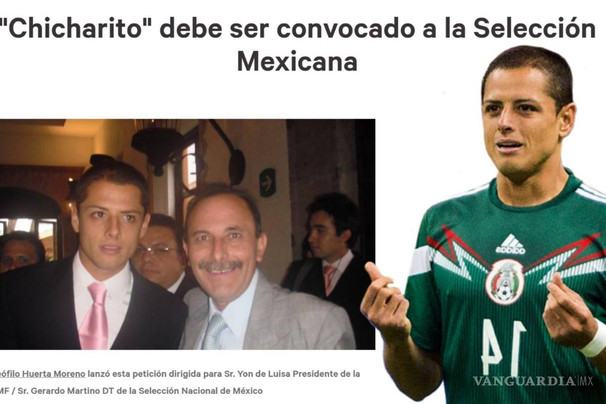 ¿Todo México quiere de regreso al Chicharito? Piden en Change.org que sea convocado al TRI
