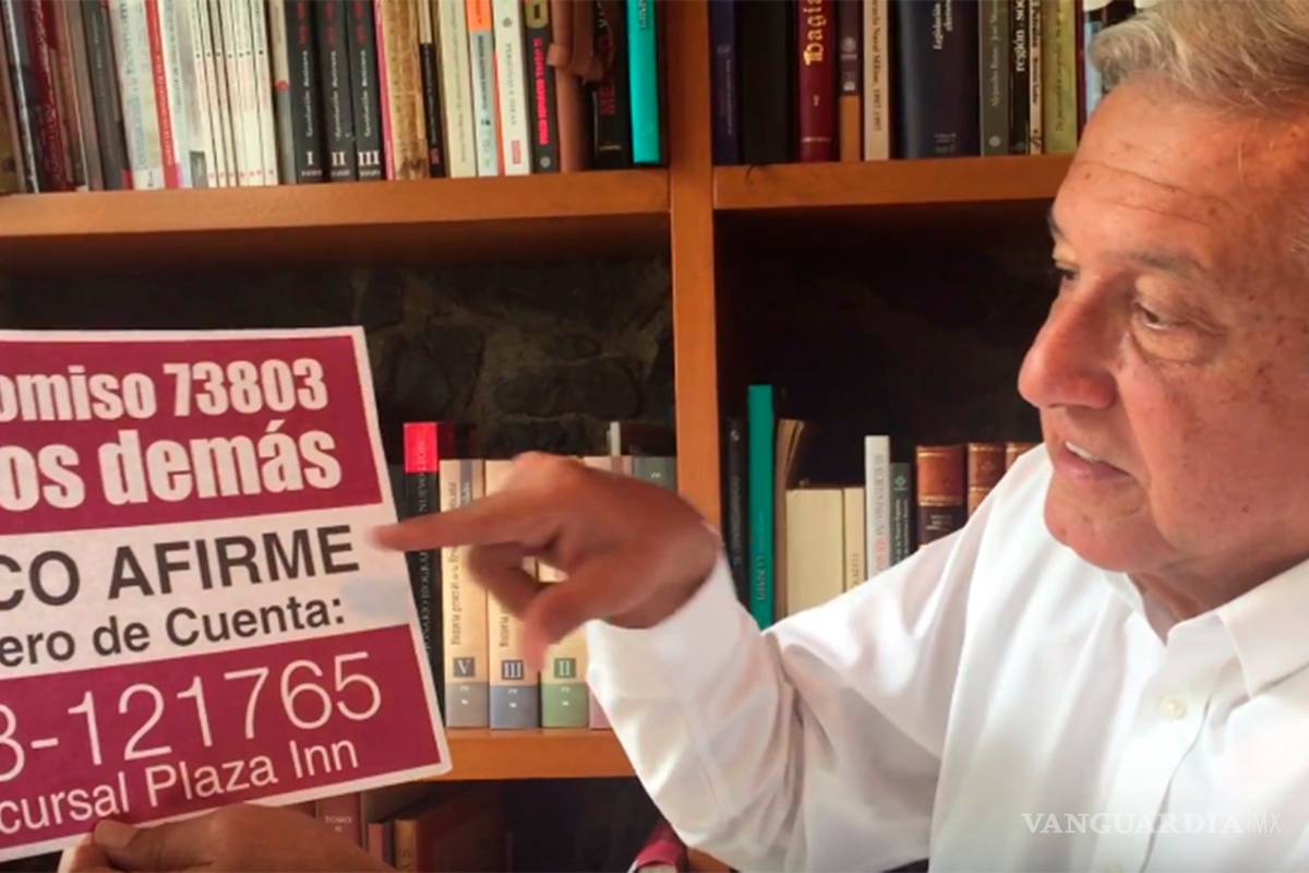 AMLO anuncia creación de fideicomiso para damnificados por sismos