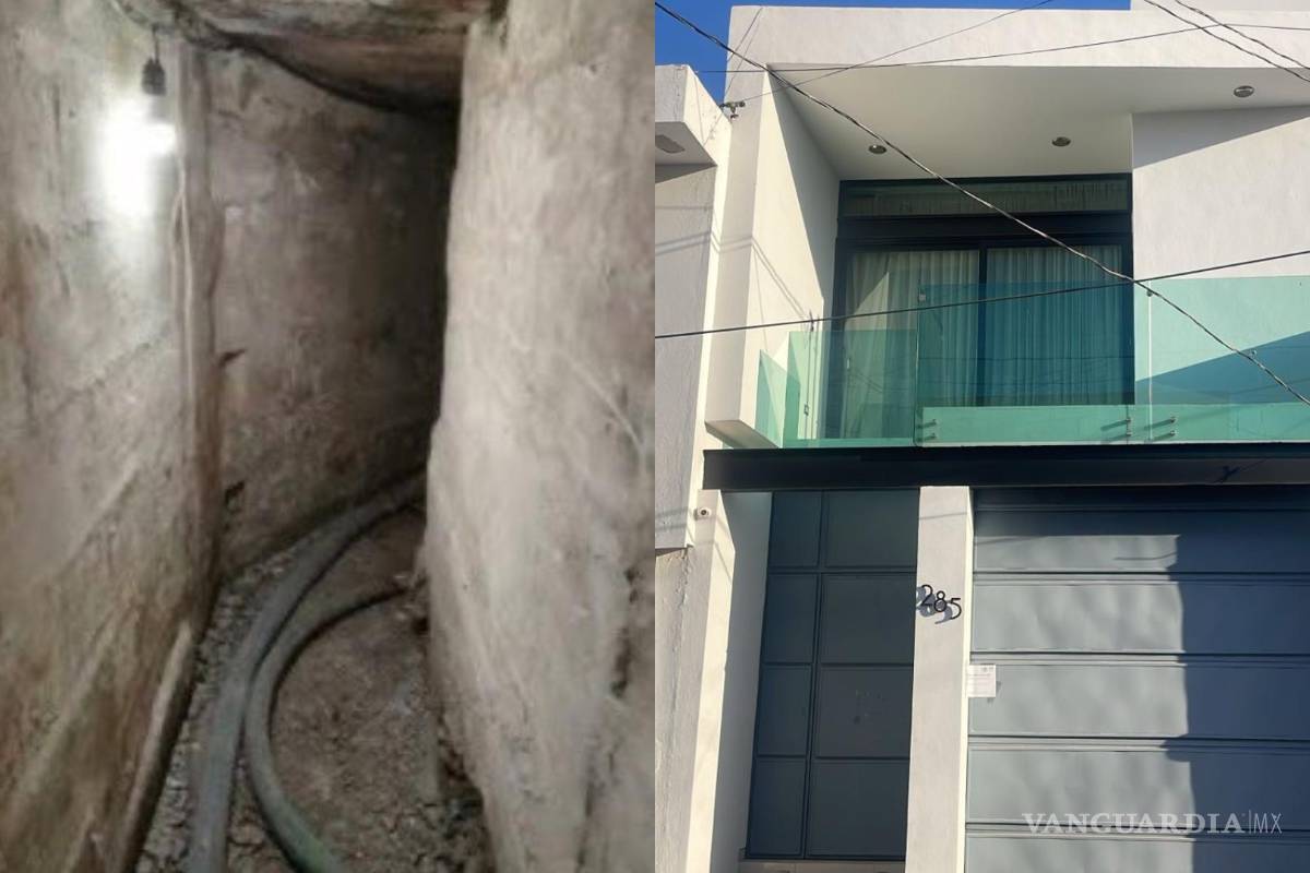 ¿Por ahí escapó Iván Archivaldo? Así es el túnel que conecta dos casas cateadas en Culiacán