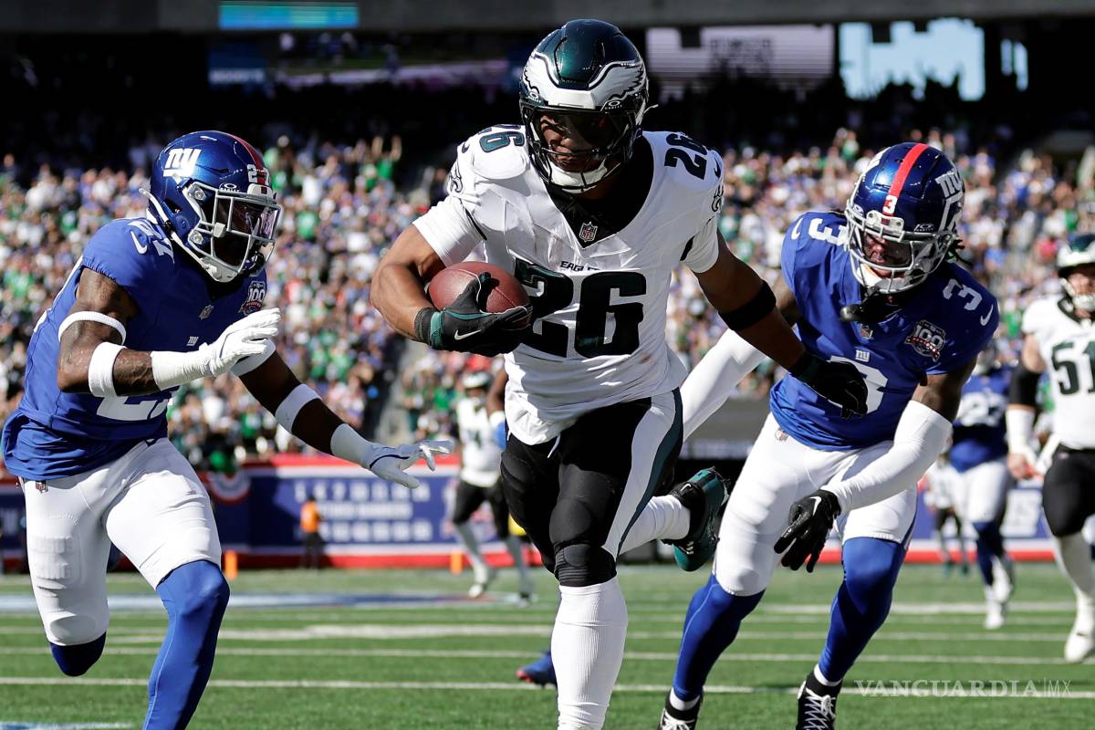 Eagles buscarán redención ante Giants en el Thursday Night Football de la Semana 6