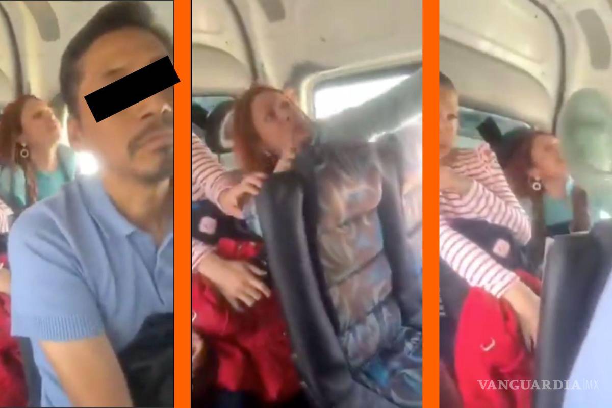‘Lady Combi’ agrede a pasajero del transporte público en el Edomex: ‘¡Cállese, soy blanca!’ (video)