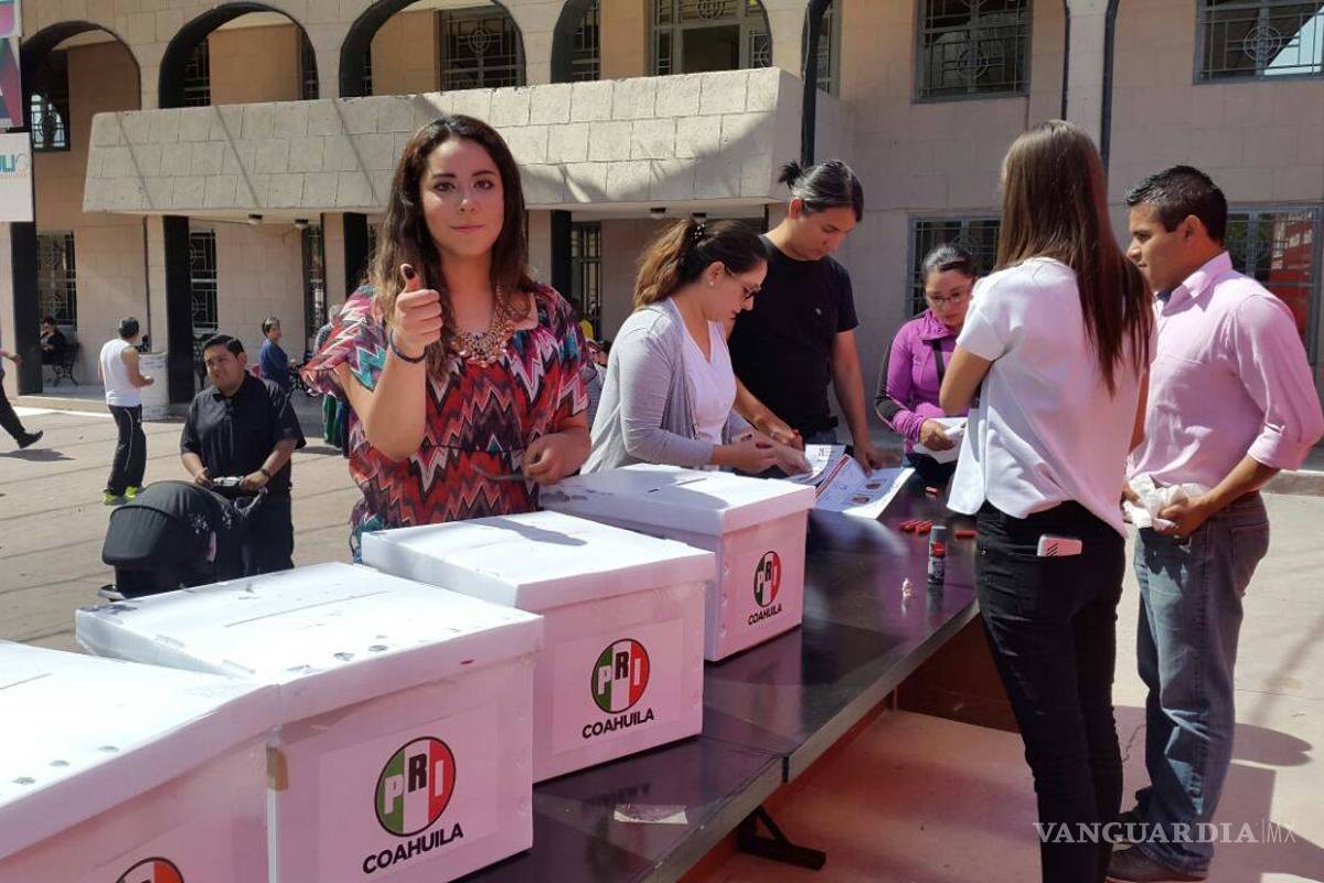Votan más de 375 mil en elección del PRI para candidato a Gobernador de Coahuila