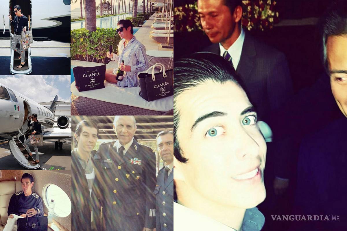 Hijo fashionista de General presume su 'vida de oro' y viaje en el avión presidencial